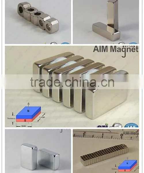 3/4 " x 3/8 " x 3/8 "block Hook Magnet Coted Zinc in Hight Quality photo-2
