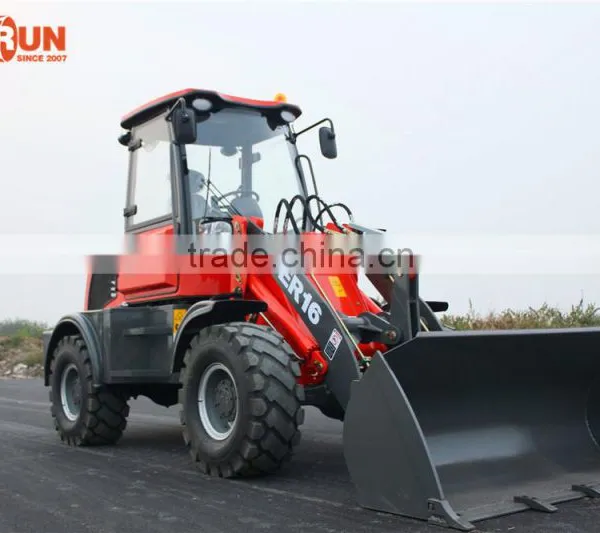 Qingdao Everun New Agricultural Machines ER16 Graaple Forks Loader With Electric Joystick photo-4