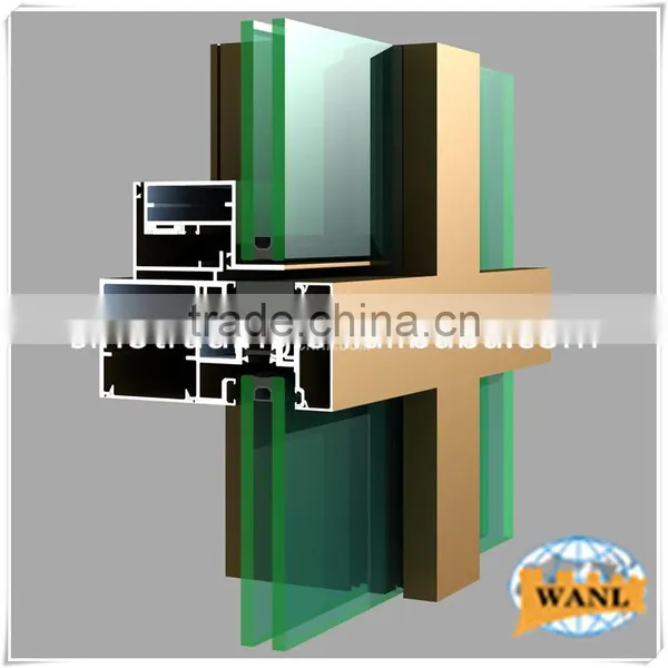 Alloy 6063 T5 Extruded Frame Aluminum Profiles With Bright Colored Anodizing