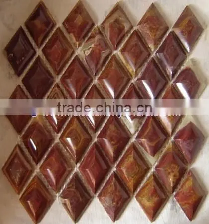 NATURAL COLOR MULTI RED ONYX MOSAIC TILES COLLECTIONS photo-4