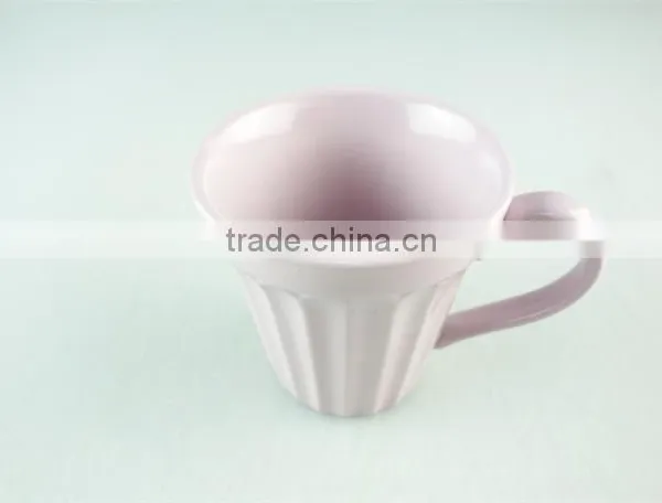 Stock Pink Color Mug,glazed Mug,ceramic Coffee Mug With Handle photo-2