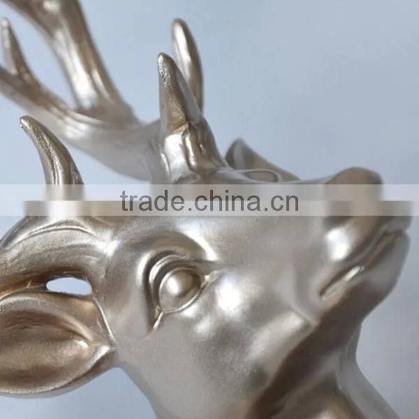 Hand Carved Clothes Hook Resin Deer Bag Holder Hook photo-4