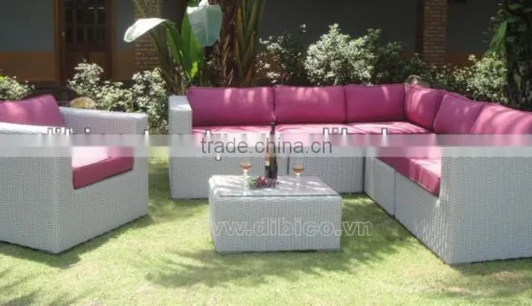 Outdoor Garden Wicker Sofa photo-2