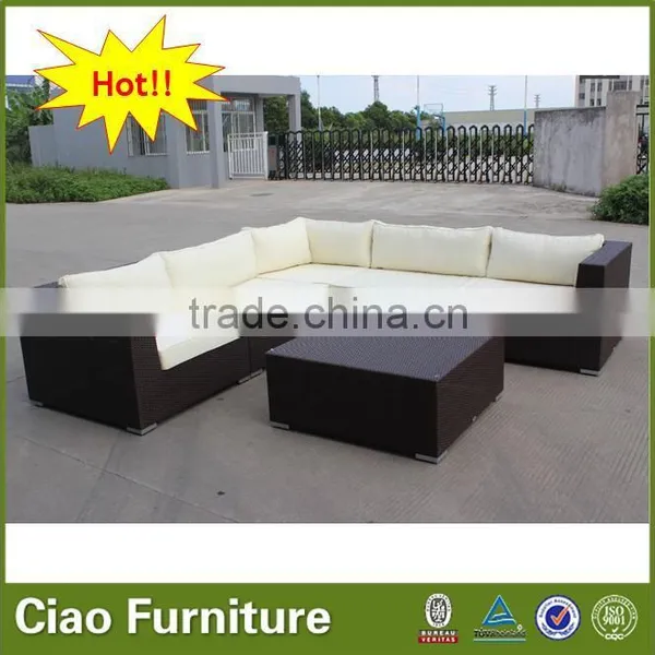 Outdoor L Shape Sofa Set Rattan Outdoor Furniture photo-5