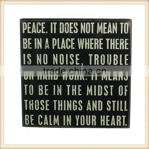 Home Decor Chalkboard Wooden Sign