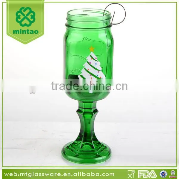 2016 New Hot Sale Custom Christmas Decorative Glass Candle Holder photo-2