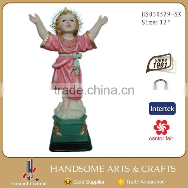 5 Inch Resin Craft Religious Items Christmas Decoration Resin Nino Baby Jesus Statue photo-5