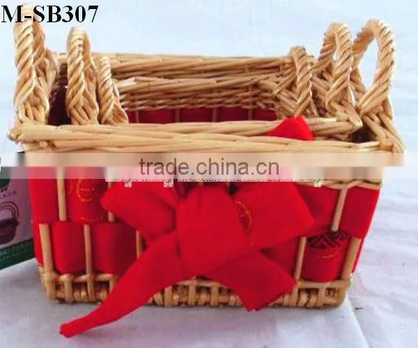 Big Cheapest Wicker Storage Basket With Handle photo-2