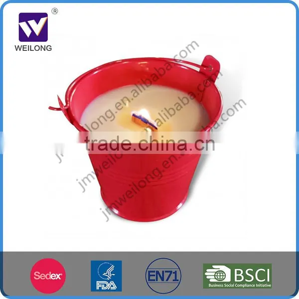 Citronella Candle Tin Bucket