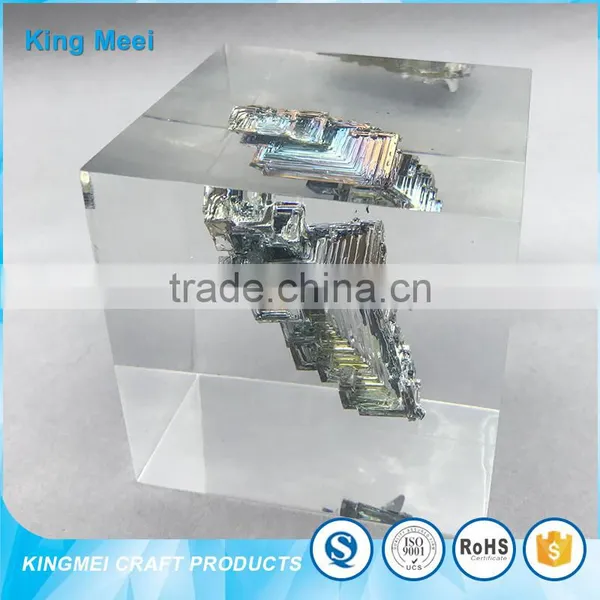 China Factory Clear Acrylic Craft Cube Paperweight photo-5