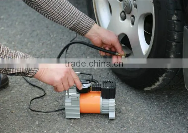 DC12V Metal Car Inflator Portable Air Compressor Kit/ 30cylinder Metal Air Pump for Car photo-2