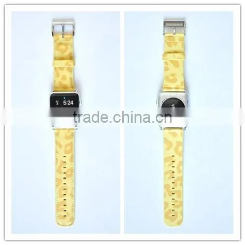 for Iwatch Band PU Leather Wristwatch Strap With Adapter for Apple Watch photo-3