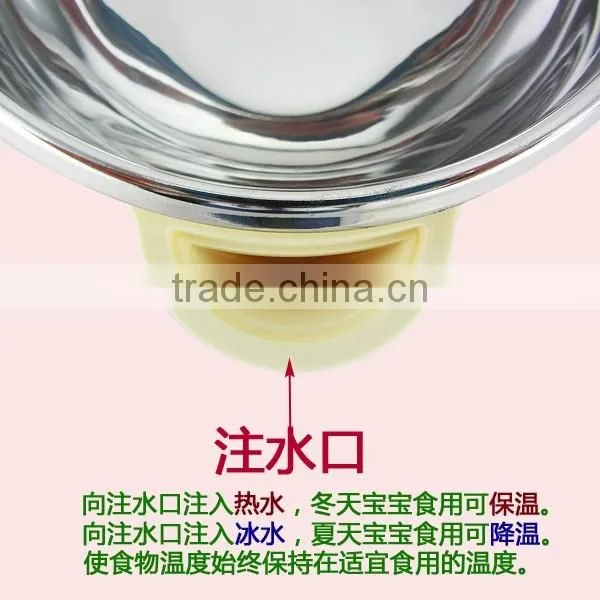 304 Material Stainless Steel Thermal Suction Food Bowl for Kids photo-3