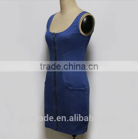Denim Jeans Dress for Women Casual Dress Jeans ,blue Suspender Skirt Jeans Dress photo-5