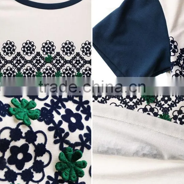 Trendy Design Fancy Print Long Sleeve Mexican Clothing Pictures of Girls Cotton Tops photo-4
