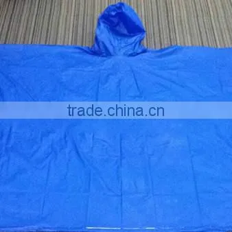 Blue Waterproof Reusable PVC Poncho photo-3