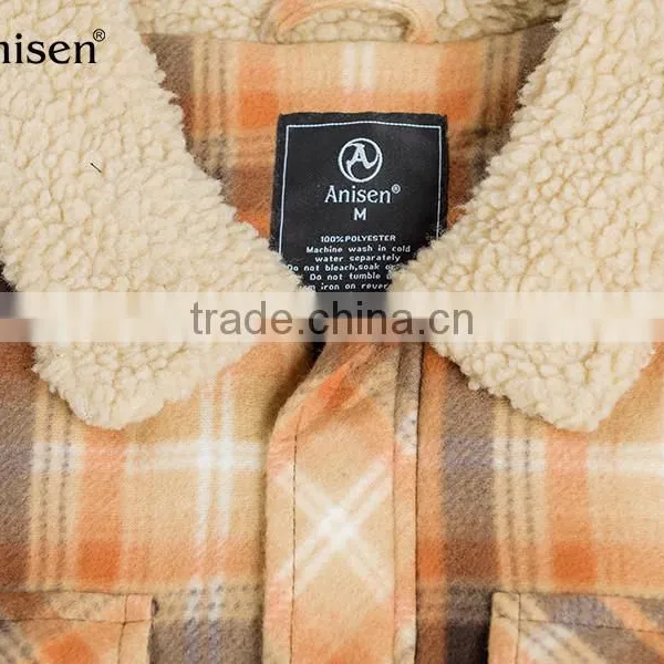 Stock Windproof Collar Plaids Men Polar Fleece Vest photo-3