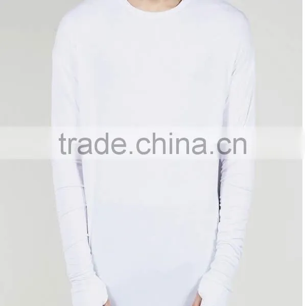2016 Summer Long Sleeve t Shirt Extended t Shirt Sport Hip Hop Oversized t Shirt Streetwear Loose Tee Shirt photo-3