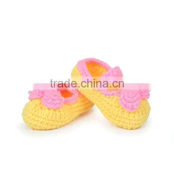 2015 New Design Bowknot Handmade Crochet Fashion Child Shoes photo-3