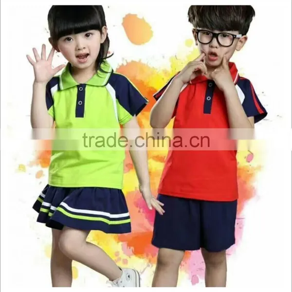 2017 Chinese Clothing Manufacturer Wholesale Custom Shool Uniform Polo Shirts Design