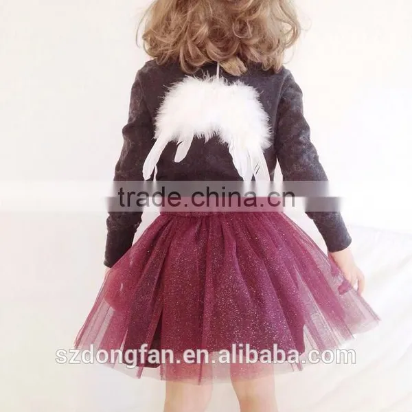Rose Red Glitter Tutu Mother Daughter Matching Dress Summer New Style photo-4