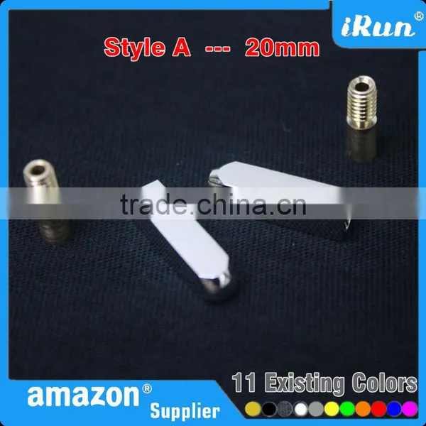 MOQ:100 Pcs - 20mm Rectangle Metal Aglet Tip Shoelaces for Trainer Sports Shoe Laces - Customized Package / Color / Logo Aglets photo-5