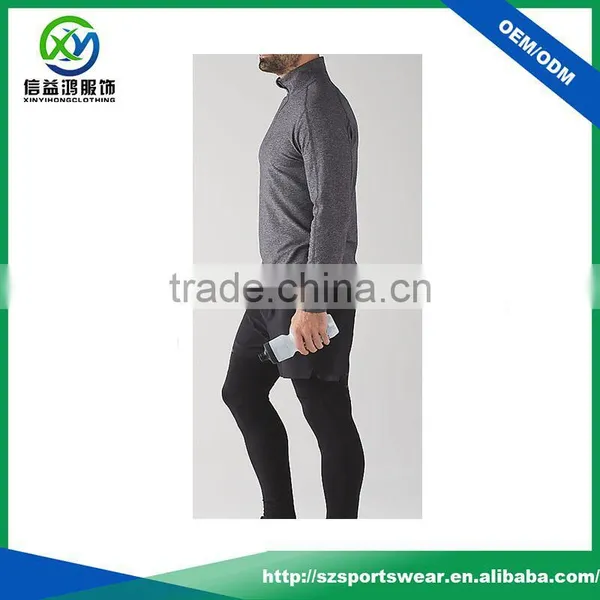 Grey Color 100% Polyester Men Breathable Muscle Fit Hoodie Plain Jacket,gym Wear photo-3