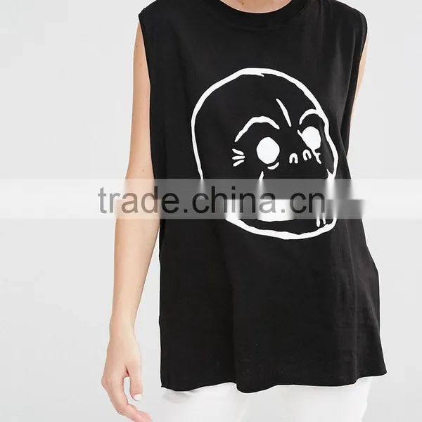 Guangzhou Shandao Casual Summer O-neck Sleeveless 160g Custom Woman Bamboo T Shirts photo-3