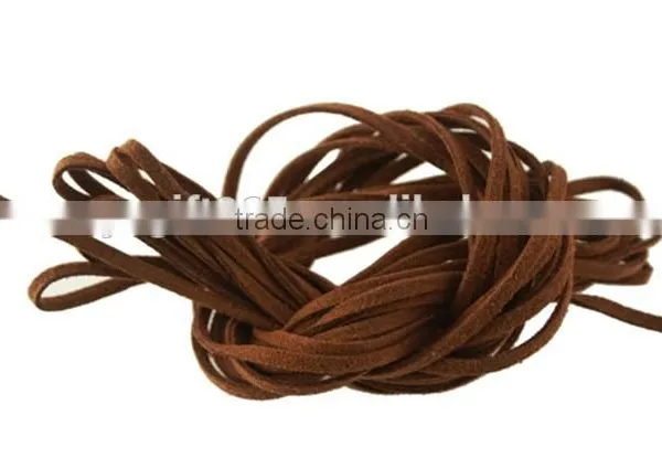 Chocolate Brown Faux Suede Leather Cord 3mm DIY Cord Supplies
