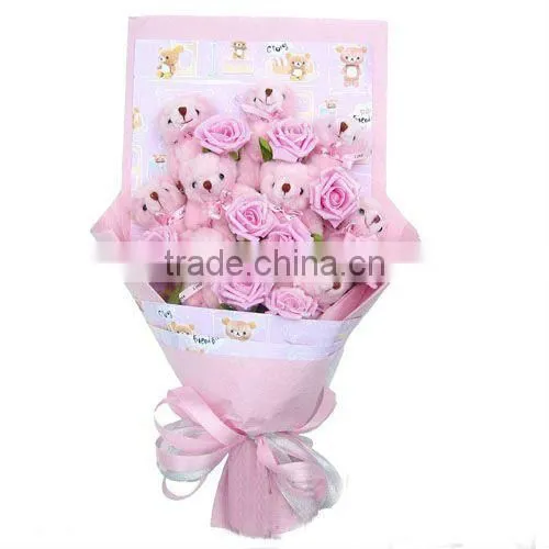 Banquet Plush Flower With Toy photo-4