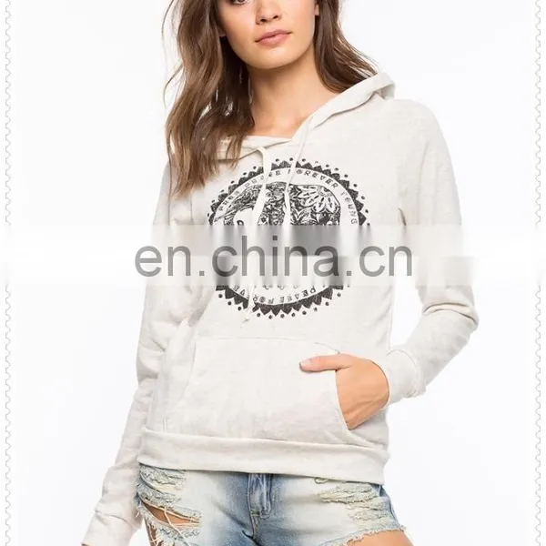 China Supplier Fashion White One Elephant Casual and Cozy Pullover Hooded Sweatshirt photo-4