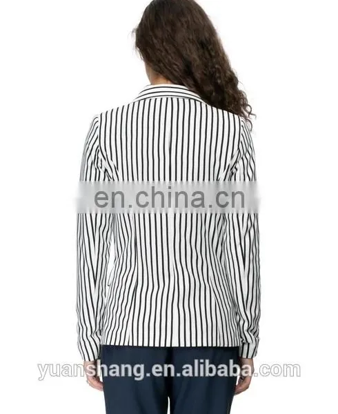 Stripe Blazer Fabric Women 2015 For Ladies Blazer Designs photo-4