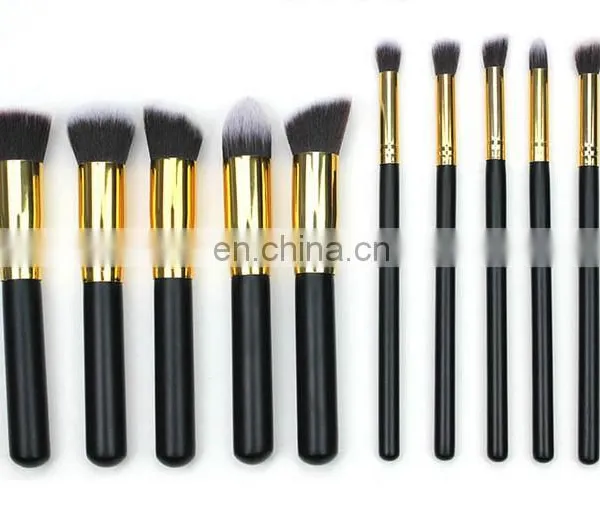 Hot Selling Wholesale 10 Makeup Brush Set Ten Make-up Brush Kit Colour Makeup Tools 5 Big m 5 Small Brush photo-5