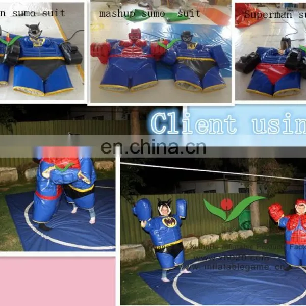 New Arrived Clown Figure PVC Tarpaulin Not Inflatable Family Sumo Suit photo-2