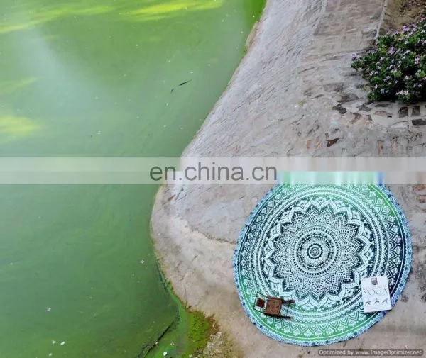 Indian Round Mandala Table Cloth Beach Throw Hippie Yoga Mat Towel Bohemian 72" Round Table Cover Throw Wholesale Lot ROUND Art photo-5