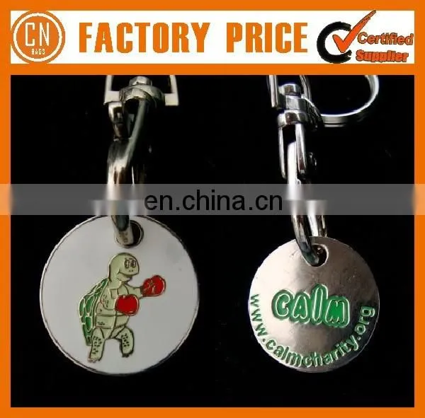 Customized Logo OEM Designed Shopping Trolley Keyring photo-2