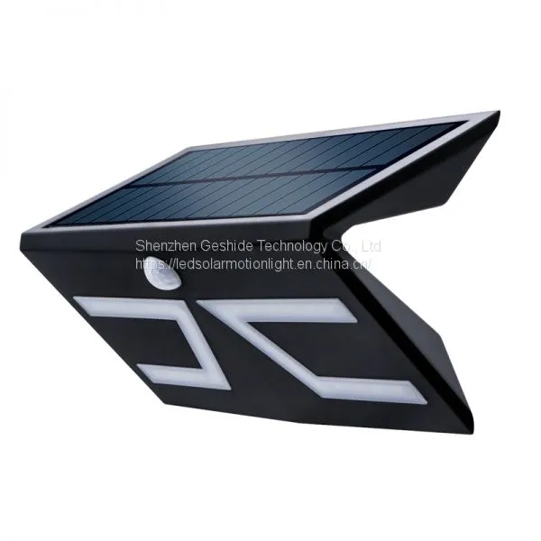 GSD Outdoor PIR Датчик движения Солнечная лампа IP65 LED Накладные светильники для сада и двора