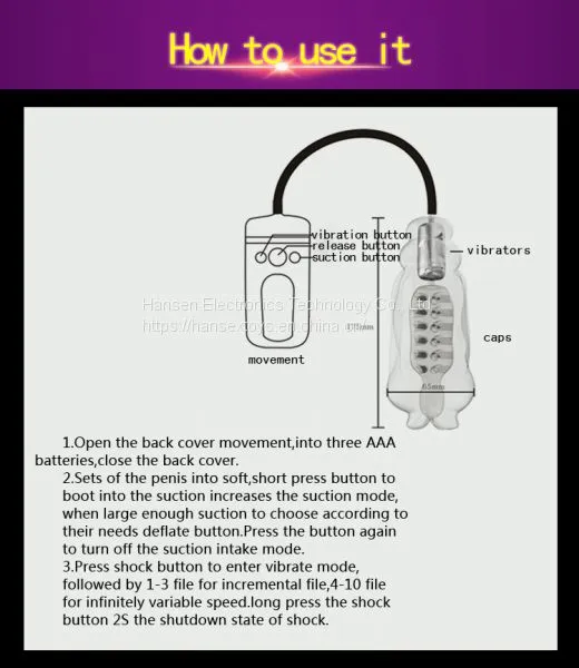 2020 Hansen Electronics Technology Manufacturering of Good Quality Masturbation Cup for Man photo-3