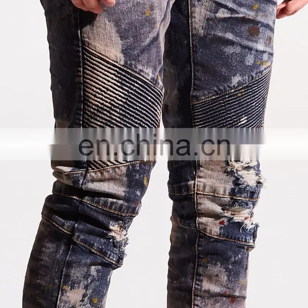DiZNEW BIKER DENIM BIG CARPENTER MEN JEANS photo-5