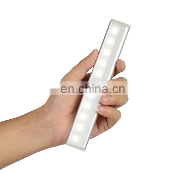 10 LED Night Light 4*AAA Battery Pir Sensor Cabinet Light for Night photo-3