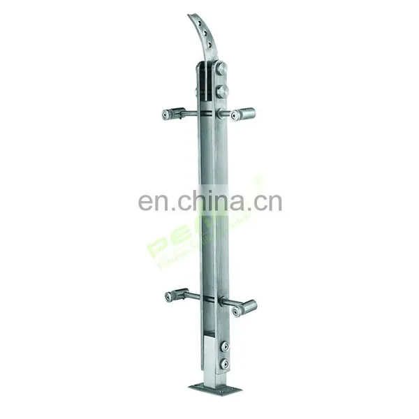 Factory Cheap Price Glass Post Handrails Stainless Steel Glass Railing Balustrade Wholesale In China photo-4