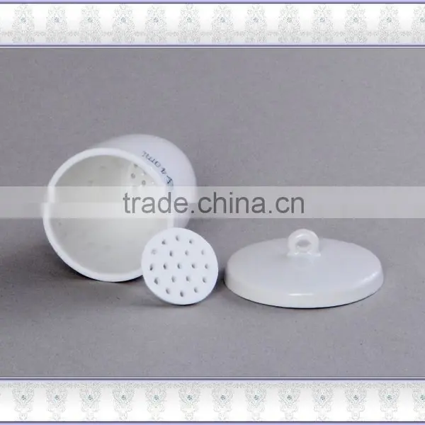 Super Cheap and Super Qualtity Ceramic: HYD Perforated Crucibles,with Lid&dis,glazed,15-50ml Capacity for Choice photo-2