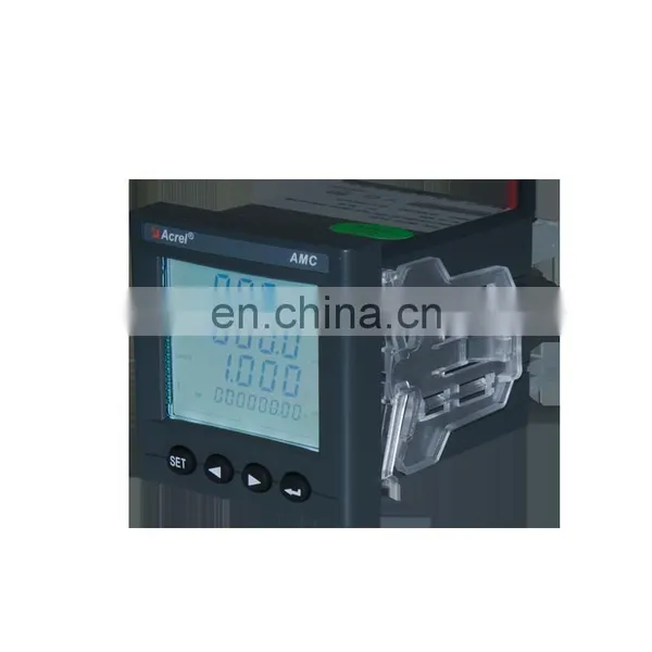 AMC72L-AI3/KC Acrel 72*72mm LCD Display Three Phase Ammeter With 2DI/2DO RS485 photo-3