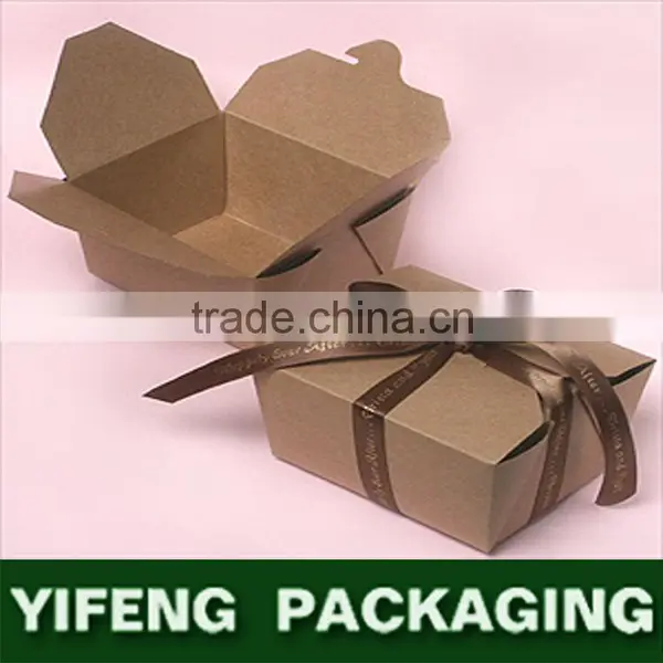 2016 Personalized Cheap Custom Brown Kraft Paper Gift Box photo-5