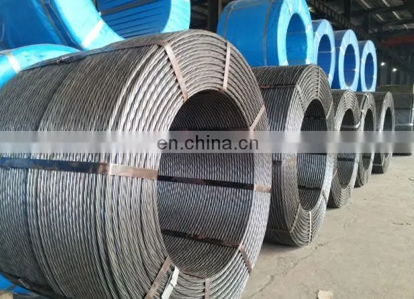 High Carbon 7 Wire 9 53mm Low Relaxation Post Tensioned Cable Pc Steel Strand photo-4