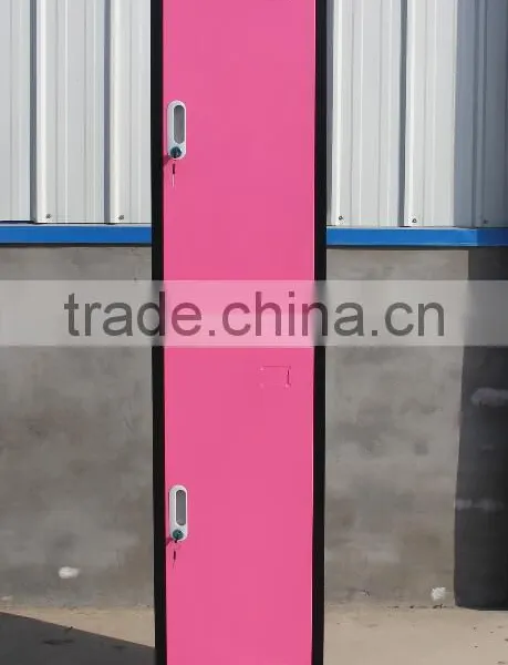 (DL-SL1 ) China Supplier Colorful KD Staff Clothing Single Door Metal Steel Locker /pink Steel Storage Cabinet Clothing Lockers photo-4