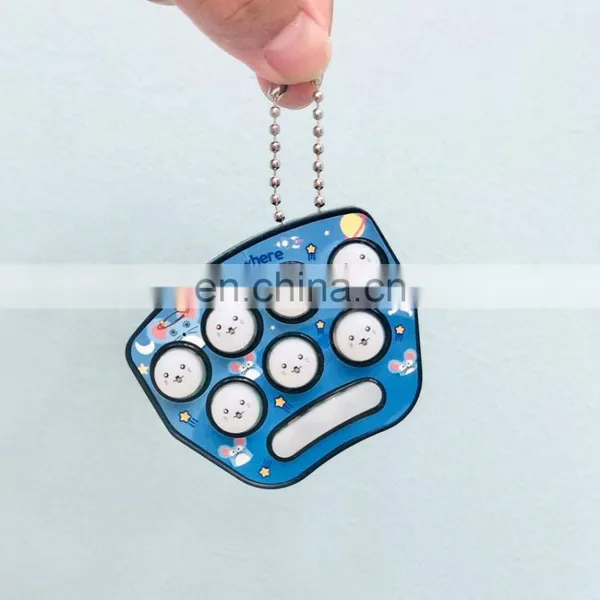 Keychain Game Console Portable Handheld Game Console Toy Chidren Gift Key Chain Kids Gift MINI Game Player Keyring Key Ring Toy photo-3