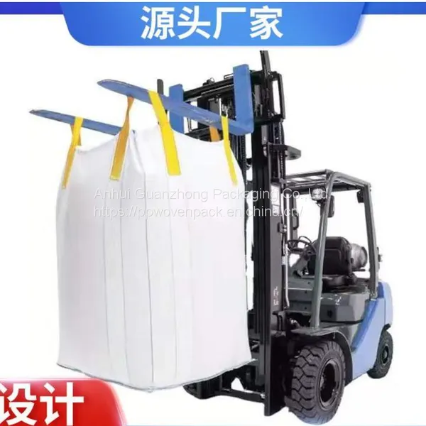 uv Coated 1900L pp Jumbo Bag FIBC Bags Flexible Intermediate Buck Containers With Square Style for 1000kg Mine Pigment Paint photo-2