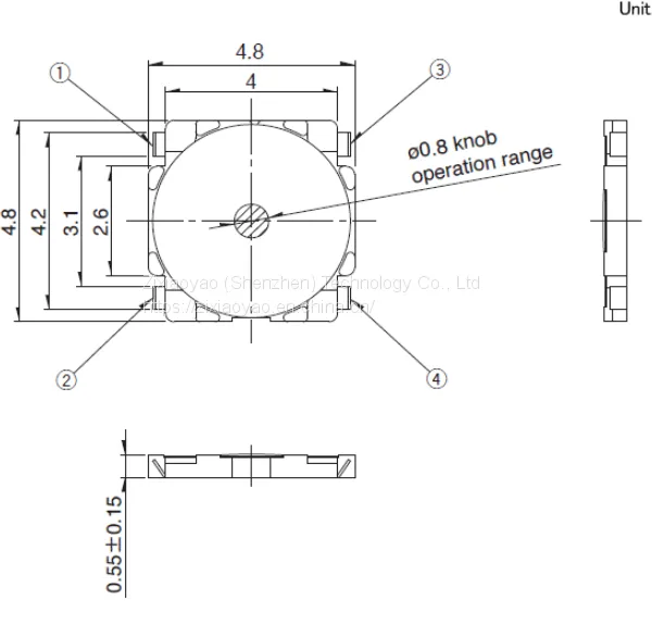 ALPS Alps 4.8 Square Thin SKRB Series SKRBAGE010 Sensitive SMD Switchgear Car photo-4