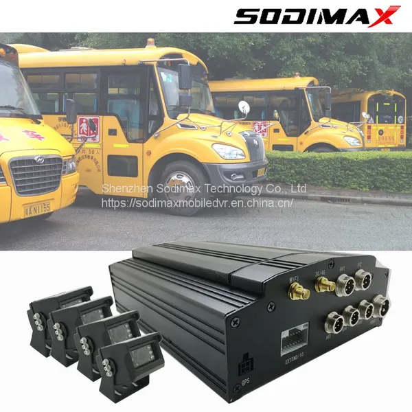 H.264 HDD SSD IPC 4 Channel Mobile DVR GPS WiFi For Truck Vehicle Car